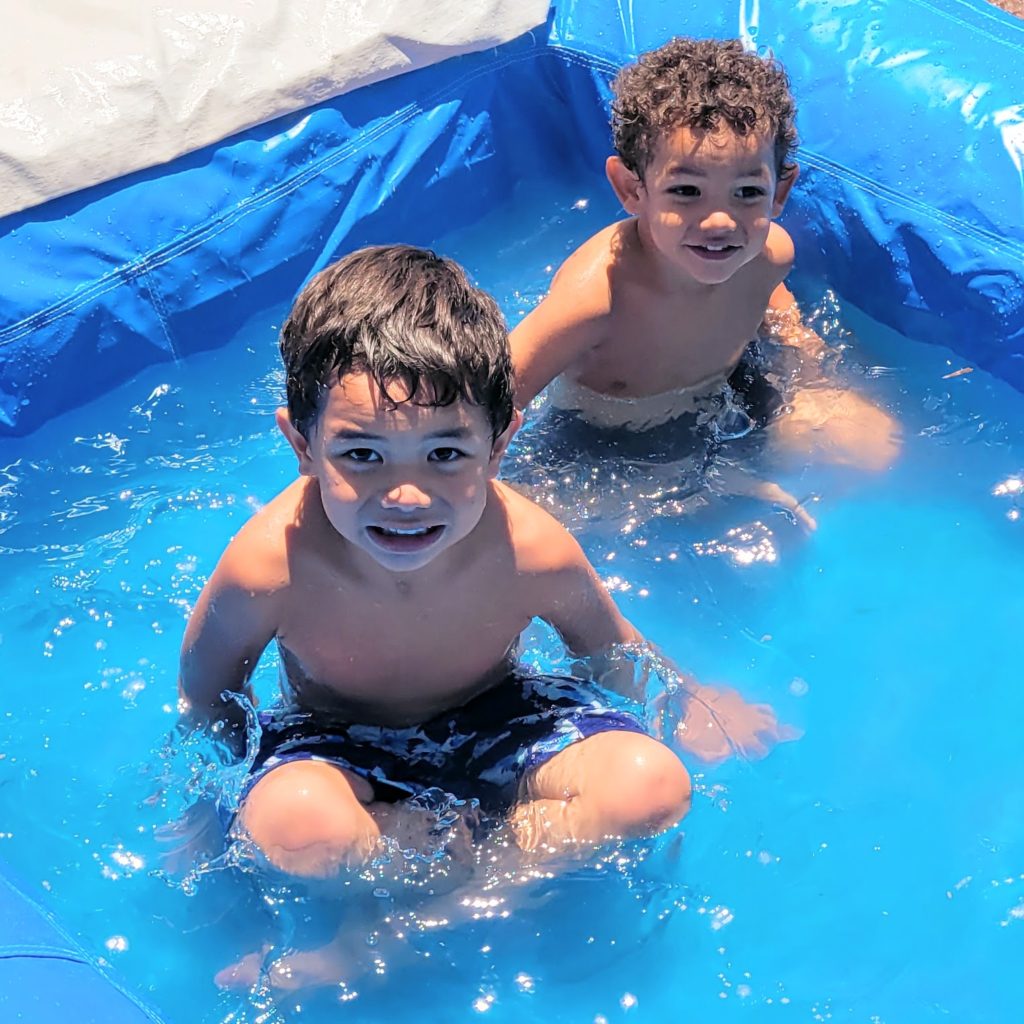 boys in pool