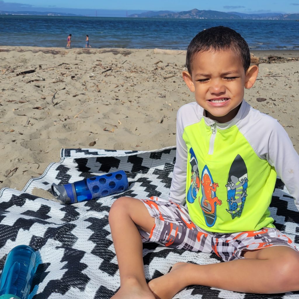 boy at the beach