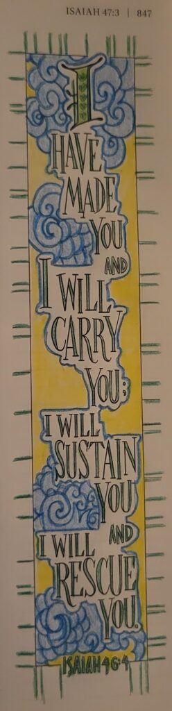 Coloring page of Isaiah 46:4